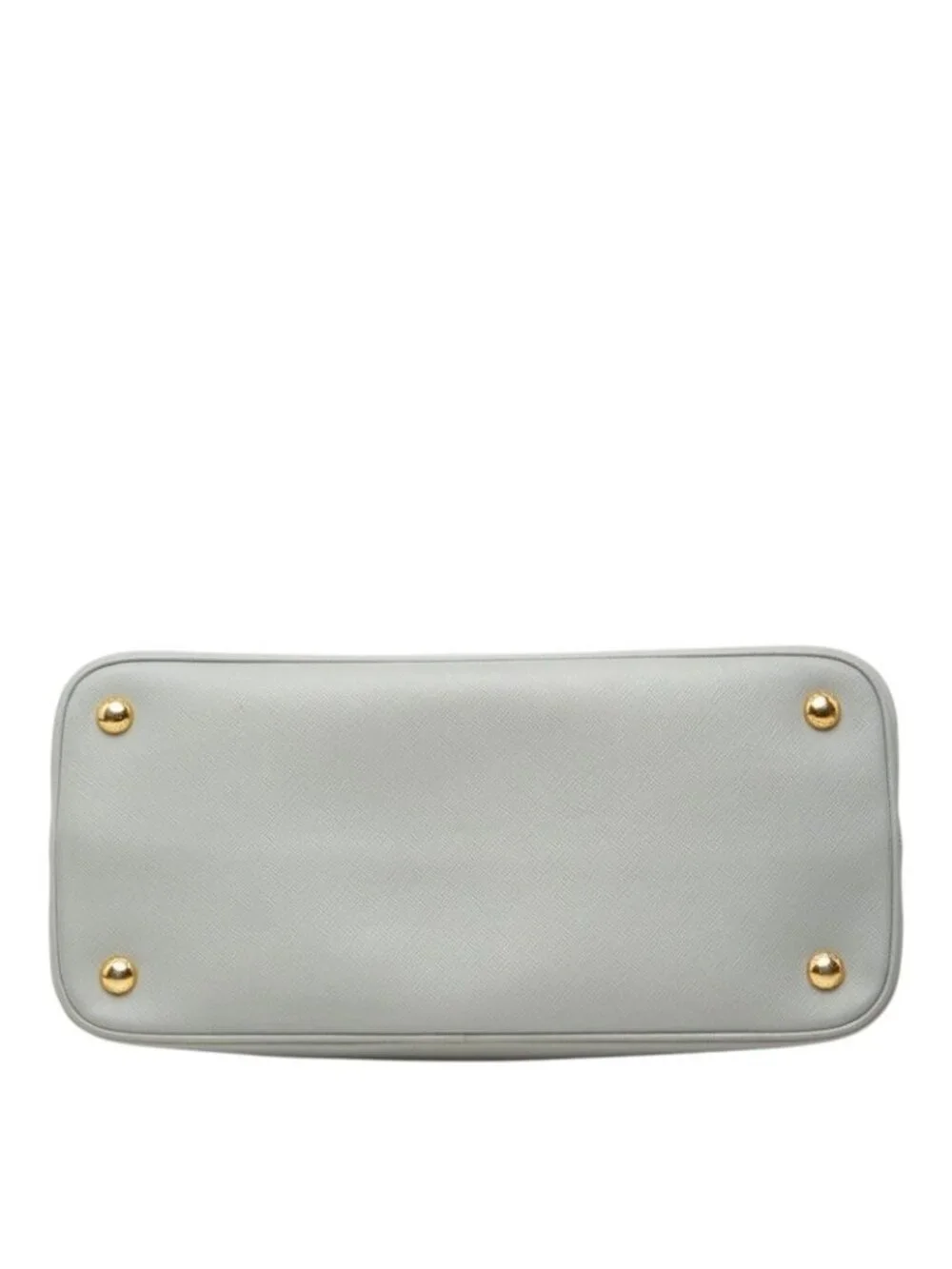 Prada Handbag Blue Gray Leather